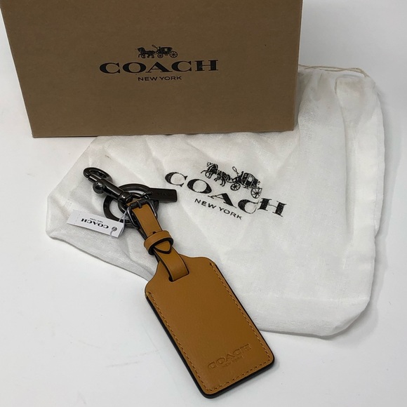 Coach Accessories - Coach Leather Luggage Tag Coach Accessories - Coach Leather Luggage Tag